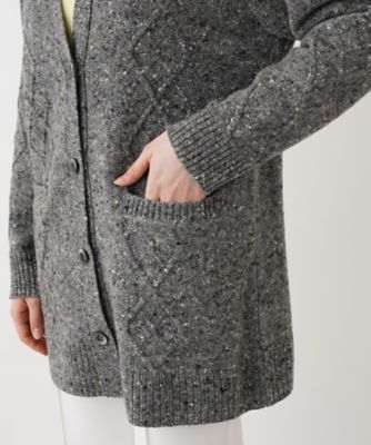 カシミヤ混ニットカーディガン【Ｌｅｉｌｉａｎ　ＷＨＩＴＥ　ＬＡＢＥＬ】【ＢＩＡＧＩＯＬＩ】