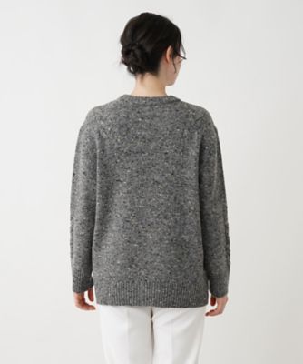 カシミヤ混ケーブル編みニット【Ｌｅｉｌｉａｎ　ＷＨＩＴＥ　ＬＡＢＥＬ】【ＢＩＡＧＩＯＬＩ】