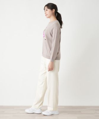 クルーネックニット【Ｌｅｉｌｉａｎ　ＷＨＩＴＥ　ＬＡＢＥＬ】