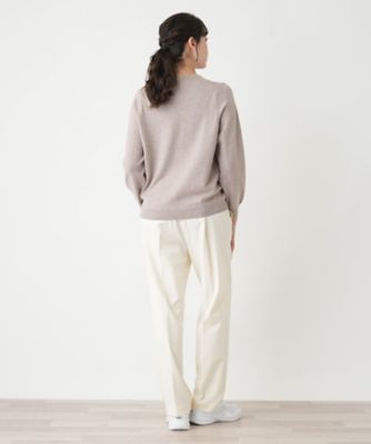 クルーネックニット【Ｌｅｉｌｉａｎ　ＷＨＩＴＥ　ＬＡＢＥＬ】