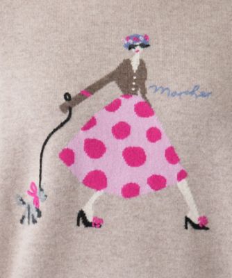クルーネックニット【Ｌｅｉｌｉａｎ　ＷＨＩＴＥ　ＬＡＢＥＬ】