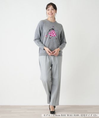 クルーネックニット【Ｌｅｉｌｉａｎ　ＷＨＩＴＥ　ＬＡＢＥＬ】