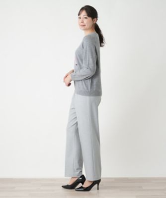 クルーネックニット【Ｌｅｉｌｉａｎ　ＷＨＩＴＥ　ＬＡＢＥＬ】