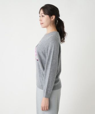 クルーネックニット【Ｌｅｉｌｉａｎ　ＷＨＩＴＥ　ＬＡＢＥＬ】