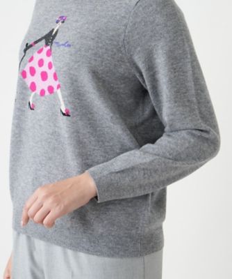 クルーネックニット【Ｌｅｉｌｉａｎ　ＷＨＩＴＥ　ＬＡＢＥＬ】