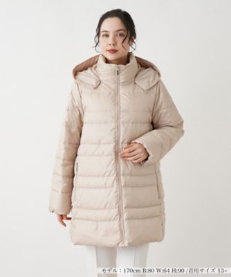 フーデッドダウンコート【Leilian WHITE LABEL