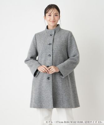 スタンドカラーコート【Leilian WHITE LABEL