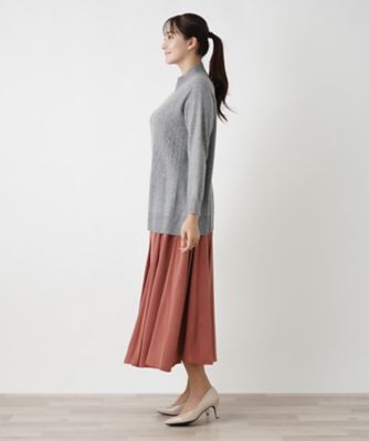 【店舗人気】カシミヤハイネックニット【Ｌｅｉｌｉａｎ　ＷＨＩＴＥ　ＬＡＢＥＬ】