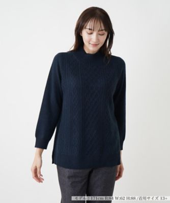 【店舗人気】カシミヤハイネックニット【Ｌｅｉｌｉａｎ　ＷＨＩＴＥ　ＬＡＢＥＬ】