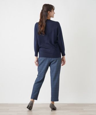 【店舗人気】モチーフ刺繍クルーネックニット【Ｌｅｉｌｉａｎ　ＷＨＩＴＥ　ＬＡＢＥＬ】
