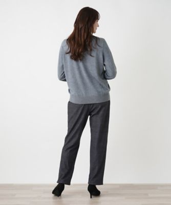 【店舗人気】モチーフ刺繍クルーネックニット【Ｌｅｉｌｉａｎ　ＷＨＩＴＥ　ＬＡＢＥＬ】