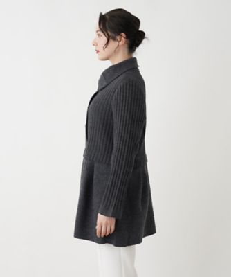 編地切替ロングカーディガン【Ｌｅｉｌｉａｎ　ＷＨＩＴＥ　ＬＡＢＥＬ】