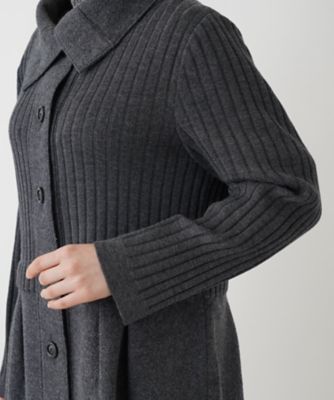 編地切替ロングカーディガン【Ｌｅｉｌｉａｎ　ＷＨＩＴＥ　ＬＡＢＥＬ】