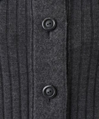 編地切替ロングカーディガン【Ｌｅｉｌｉａｎ　ＷＨＩＴＥ　ＬＡＢＥＬ】