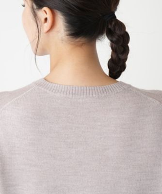 ケーブル編みクルーネックニット | Leilian plus house (Women
