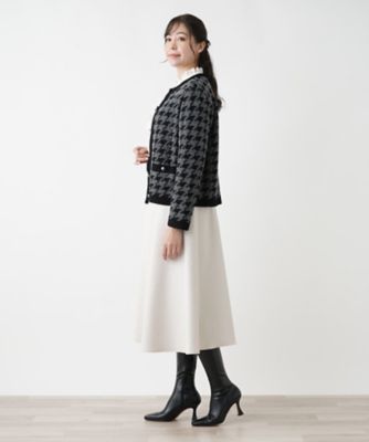 千鳥格子カーディガン