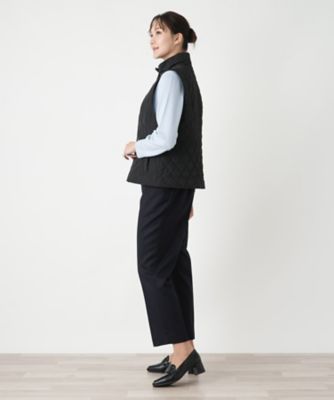 スタンドカラーベスト【Leilian WHITE LABEL