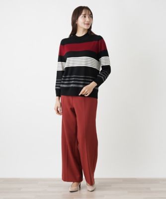 マルチボーダーハイネックニット【Ｌｅｉｌｉａｎ　ＷＨＩＴＥ　ＬＡＢＥＬ】