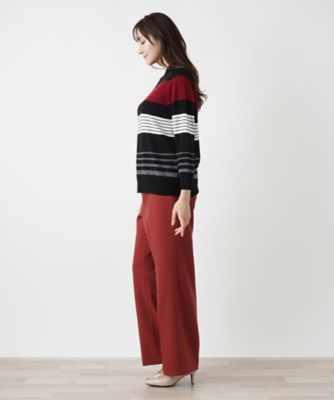 マルチボーダーハイネックニット【Ｌｅｉｌｉａｎ　ＷＨＩＴＥ　ＬＡＢＥＬ】