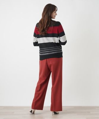 マルチボーダーハイネックニット【Ｌｅｉｌｉａｎ　ＷＨＩＴＥ　ＬＡＢＥＬ】