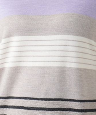マルチボーダーハイネックニット【Ｌｅｉｌｉａｎ　ＷＨＩＴＥ　ＬＡＢＥＬ】