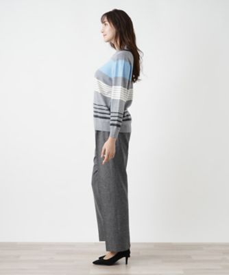 マルチボーダーハイネックニット【Ｌｅｉｌｉａｎ　ＷＨＩＴＥ　ＬＡＢＥＬ】