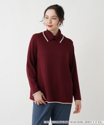 ラメニットポロシャツ【Leilian WHITE LABEL