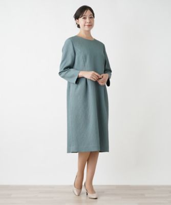 クルーネックワンピース【Leilian WHITE LABEL