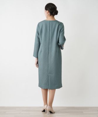 クルーネックワンピース【Leilian WHITE LABEL