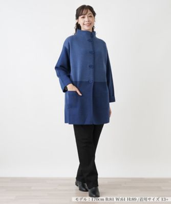 レイニットジャカードコート 店舗人気】ジャカードニットコート | Leilian plus house (Women