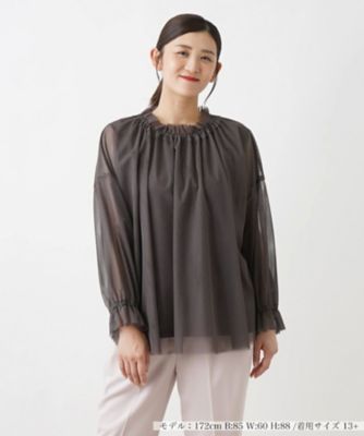＜Leilian plus house (Women/大きいサイズ)＞ブラウスアンサンブル