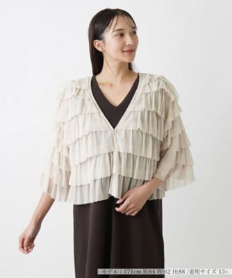＜Leilian plus house (Women/大きいサイズ)＞ティアードデザインブラウス