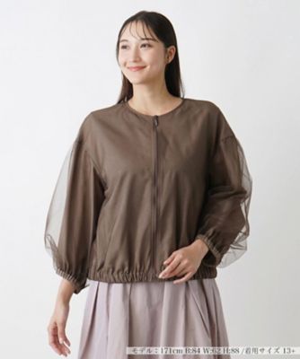 ジップブルゾン【THE NEW】 | Leilian plus house (Women