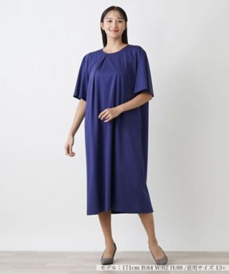 ＜Leilian plus house (Women/大きいサイズ)＞サックワンピース【ＴＨＥ　ＮＥＷ】【Ｌｅｉｌｉａｎ　ＷＨＩＴＥ　ＬＡＢＥＬ】