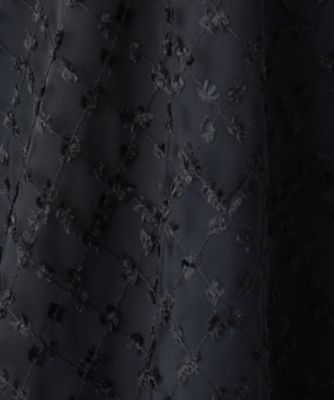 Vネックチュールブラウス【THE NEW】【Leilian