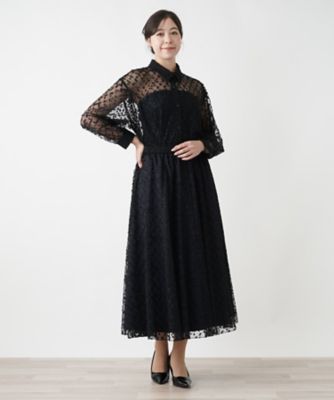 チュールブラウス【THE NEW】【Leilian WHITE 