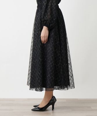 チュールフレアスカート【ＴＨＥ　ＮＥＷ】【Ｌｅｉｌｉａｎ　ＷＨＩＴＥ　ＬＡＢＥＬ】