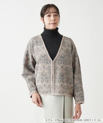 ＜Leilian plus house (Women/大きいサイズ)＞Ｖネックニットカーディガン