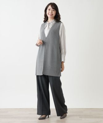 【店舗人気】ロングベスト【プラス企画】