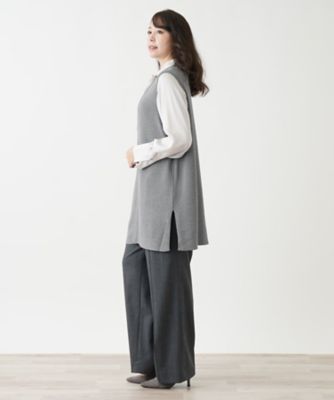 【店舗人気】ロングベスト【プラス企画】