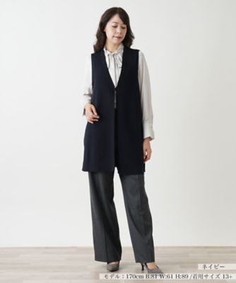 【店舗人気】ロングベスト【プラス企画】