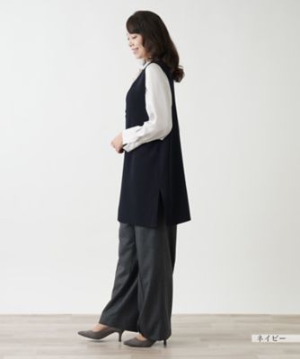 【店舗人気】ロングベスト【プラス企画】