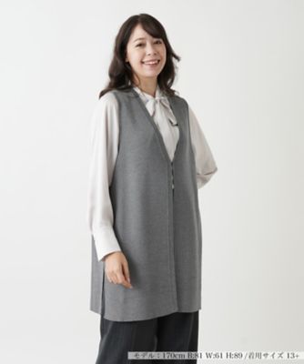 【店舗人気】ロングベスト【プラス企画】