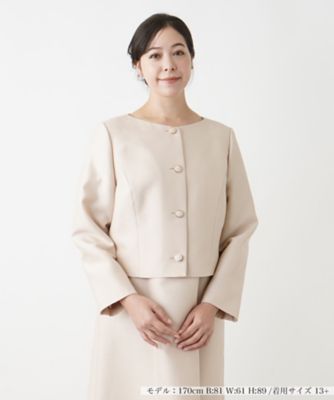 ＜Leilian plus house (Women/大きいサイズ)＞ノーカラージャケット【ＥＴＥＲＮＡＬ】
