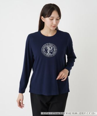 ＜Leilian plus house (Women/大きいサイズ)＞刺繍クルーネックカットソー【プラス企画】