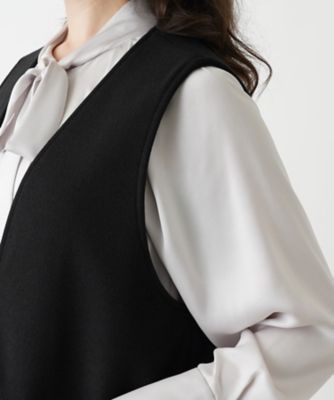 【美品】レリアン ◡̈ フードベスト　プラスハウス ベスト | Leilian plus house (Women/大きいサイズ)/レリアン