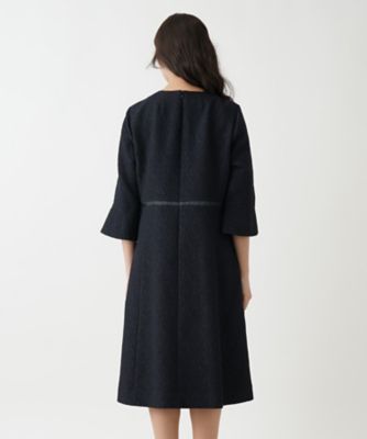 ★【Leilian PLUS HOUSE】 ワンピース　ミモザ丈　花柄　13+ D14◇極美品 人気モデル 春夏 レリアン Leilian プラスハウス