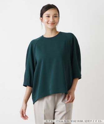 クルーネックプルオーバーブラウス【ＴＨＥ　ＮＥＷ】