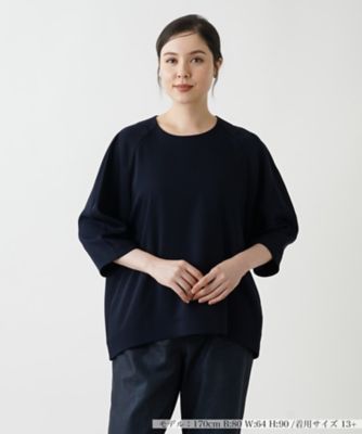 ＜Leilian plus house (Women/大きいサイズ)＞クルーネックプルオーバーブラウス【ＴＨＥ　ＮＥＷ】