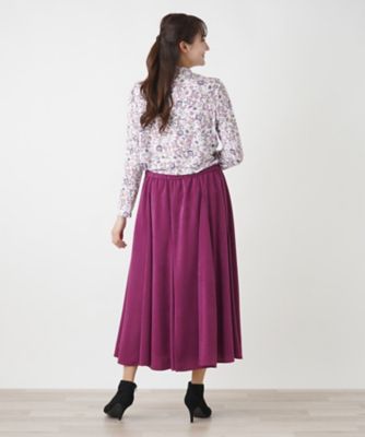 ボタニカル柄ハイネックカットソー【Ｌｅｉｌｉａｎ　ＷＨＩＴＥ　ＬＡＢＥＬ】